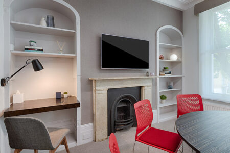 Group conference room with modern conveniences